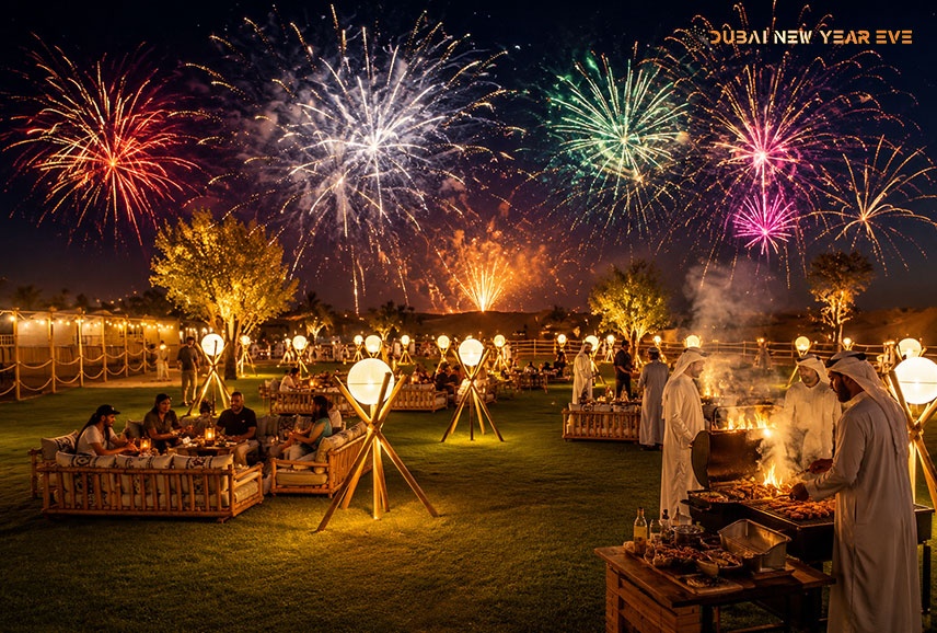 New Year Desert Safari Eve Celebration & BBQ Dinner at Al Marmoom
