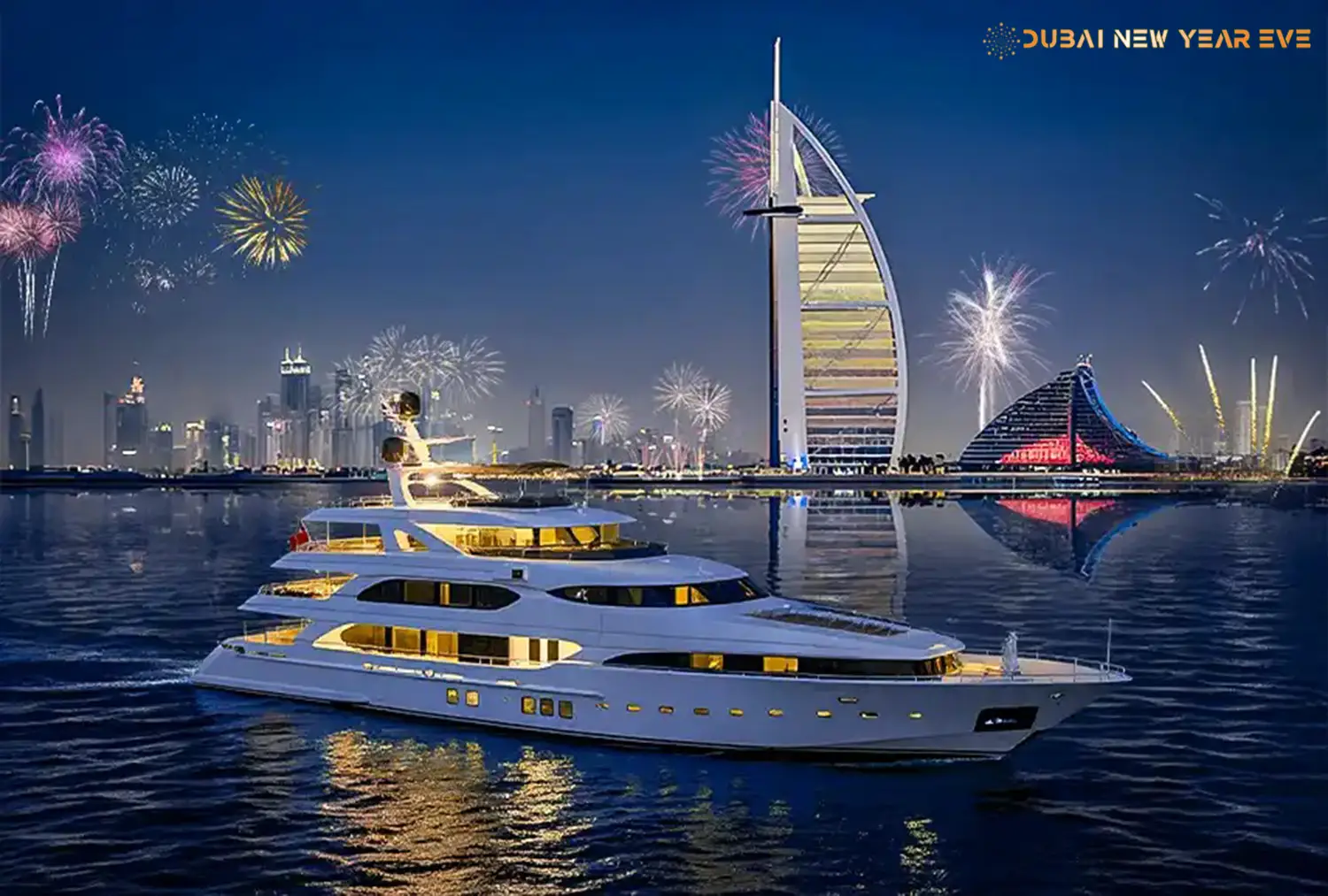 new year shared luxurious yacht tour